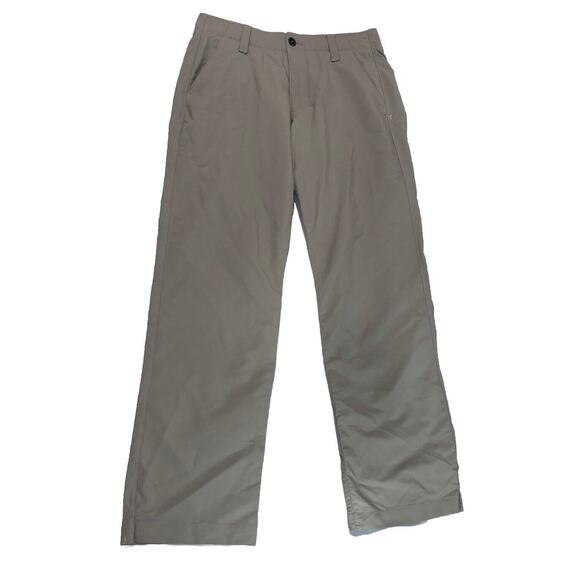 Under Armour Men’s Tech Pants Size 32x30 Straight Leg Sits At Waist Khaki Beige - Picture 1 of 8